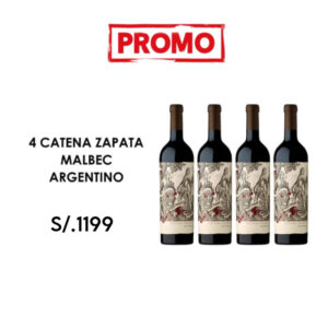 Promoción Catena Zapata Malbec Argentino x4